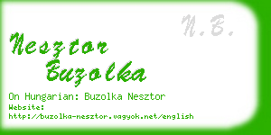 nesztor buzolka business card